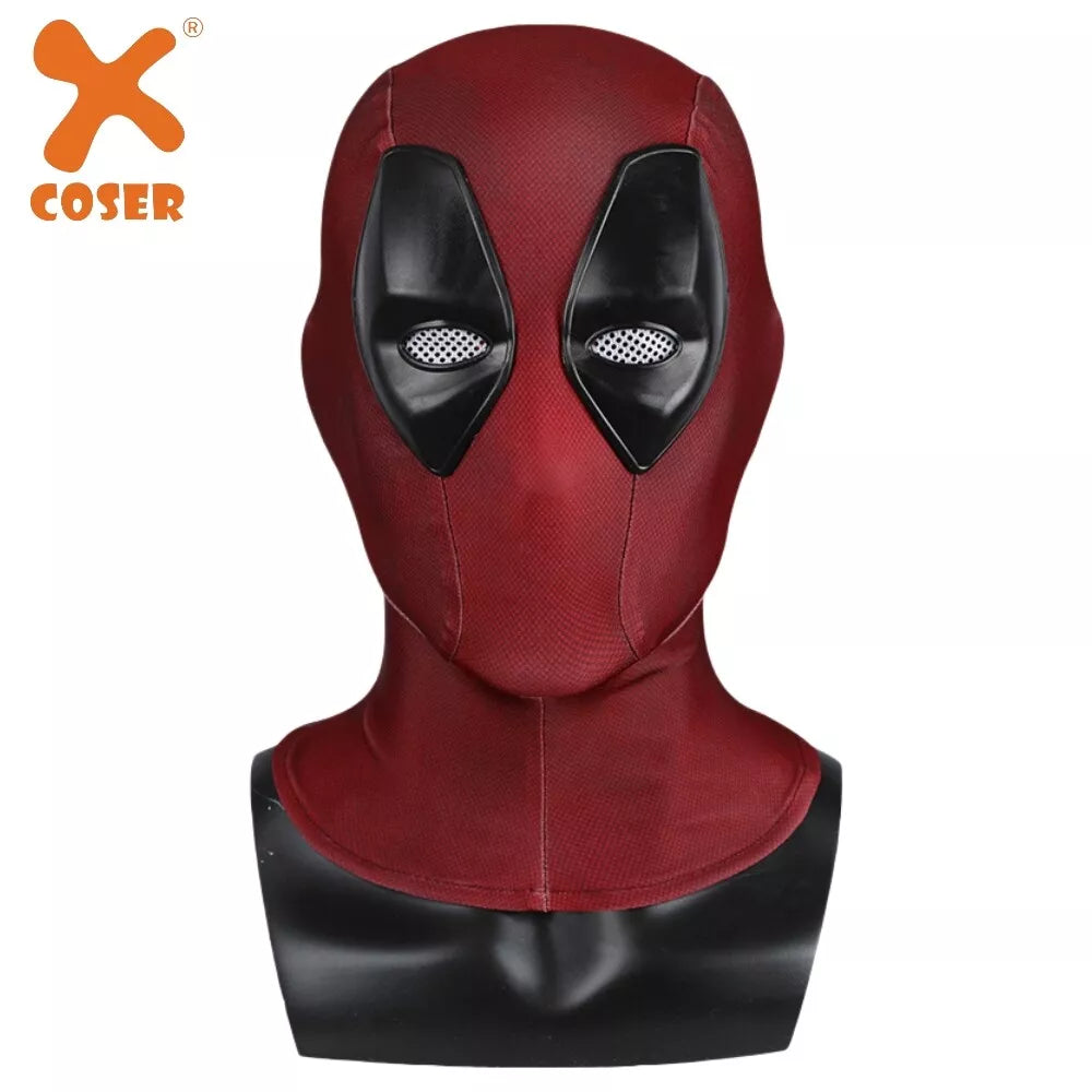 Xcoser Deadpool 3 Wade Wilson Cosplay-Maske Requisiten Filmreplik für Erwachsene Halloween