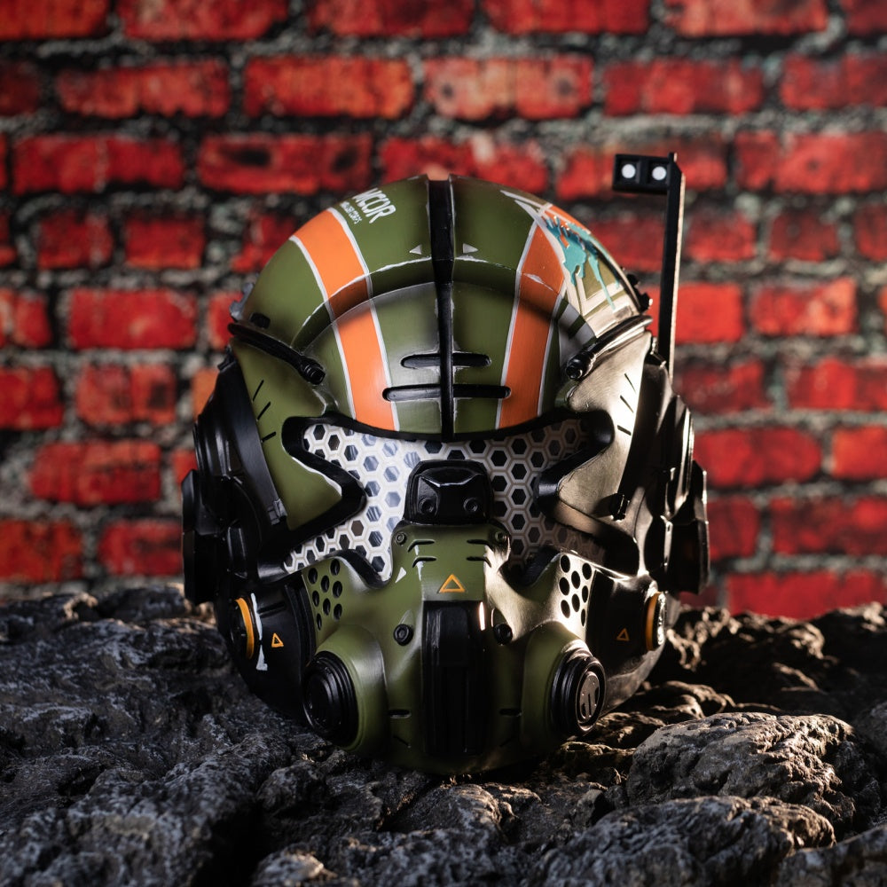 Xcoser Titanfall 2 Jack Cooper Game Deluxe Titan 2 Harz-LED-Maske Helm