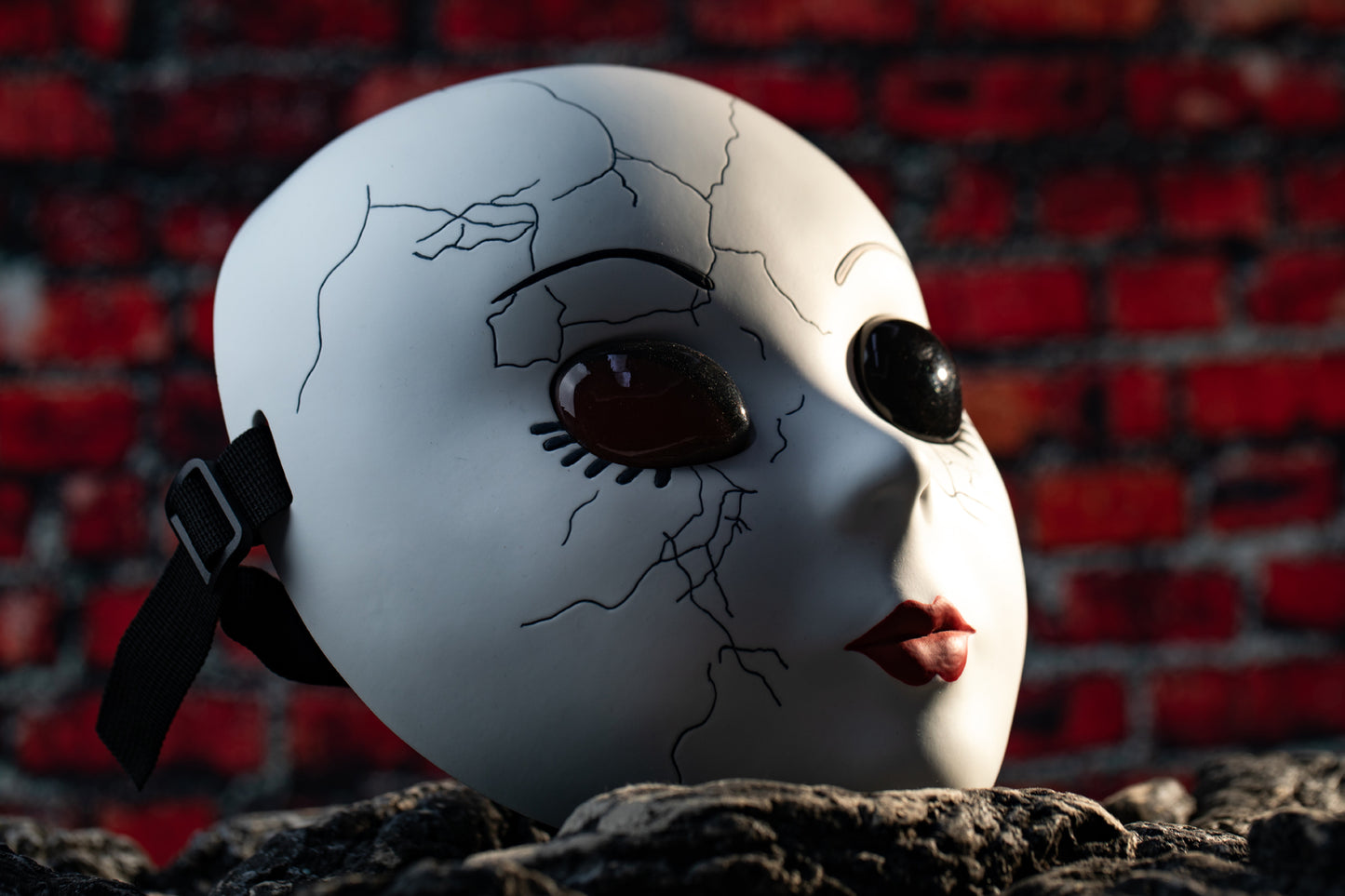 【Neu eingetroffen】Xcoser Twisted Metal Dollface Maske Cosplay Requisiten Harz Repliken Erwachsene Weihnachten