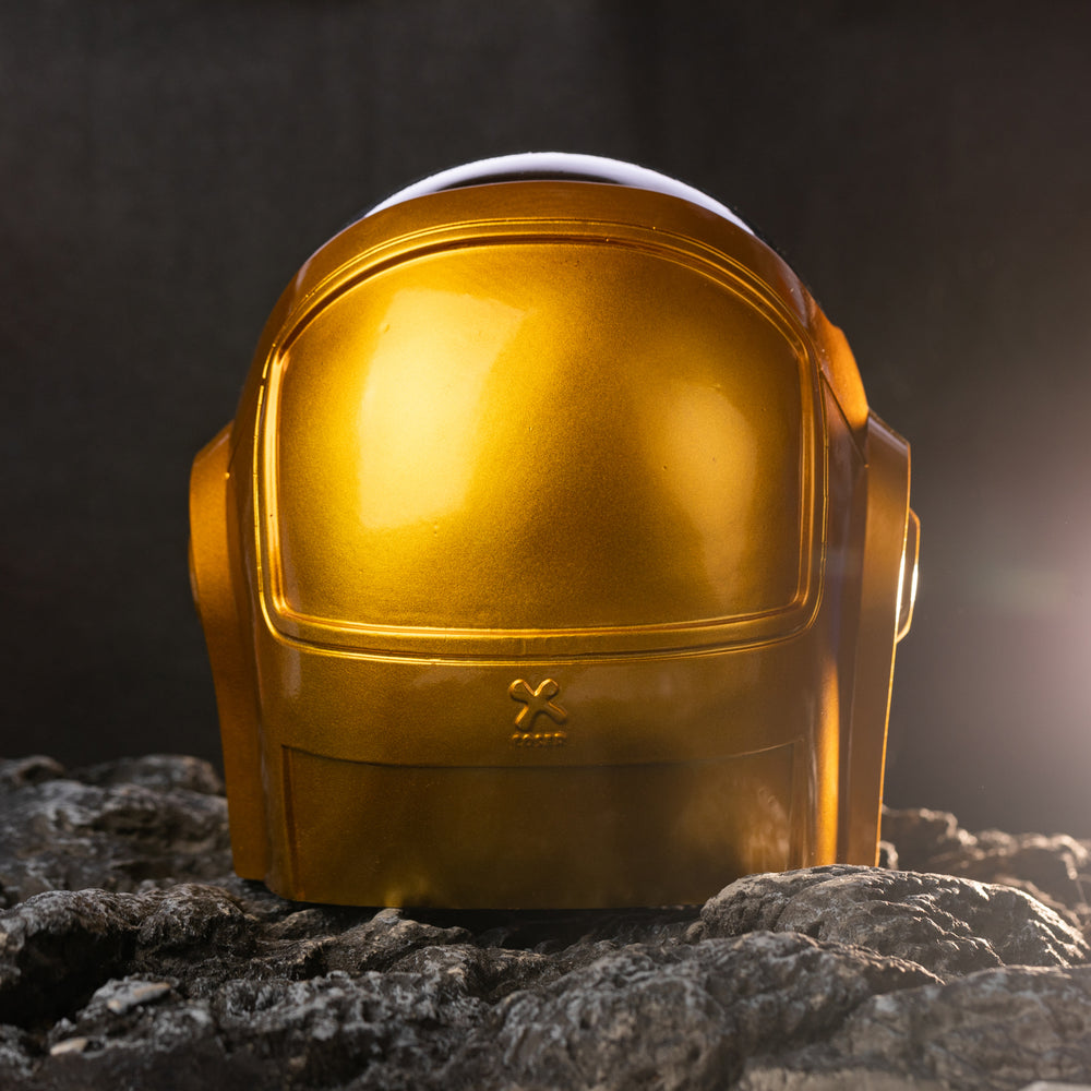 Xcoser Daft Punk Guy-Manuel Vollkopf helm 1:1 Cosplay Maske Harz Requisiten Goldenes Halloween