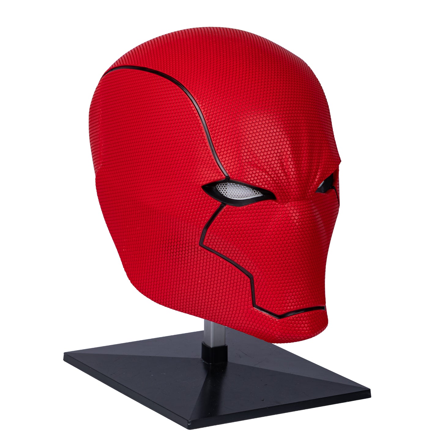 Neu eingetroffen | Red Hood Helm – Strukturiertes Lackiertes Kunstharz – Cosplay-Maske & Halloween-Requisite