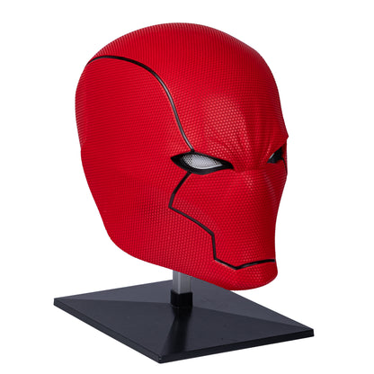 Neu eingetroffen | Red Hood Helm – Strukturiertes Lackiertes Kunstharz – Cosplay-Maske & Halloween-Requisite