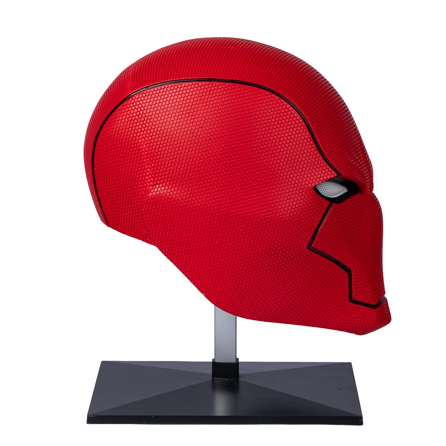 Neu eingetroffen | Red Hood Helm – Strukturiertes Lackiertes Kunstharz – Cosplay-Maske & Halloween-Requisite