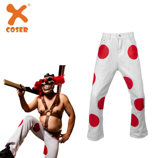 【Neu eingetroffen】 Xcoser Twisted Metal Sweet Tooth-Kleidungshose Cosplay Killer Clown-Hose für Rollenspiele