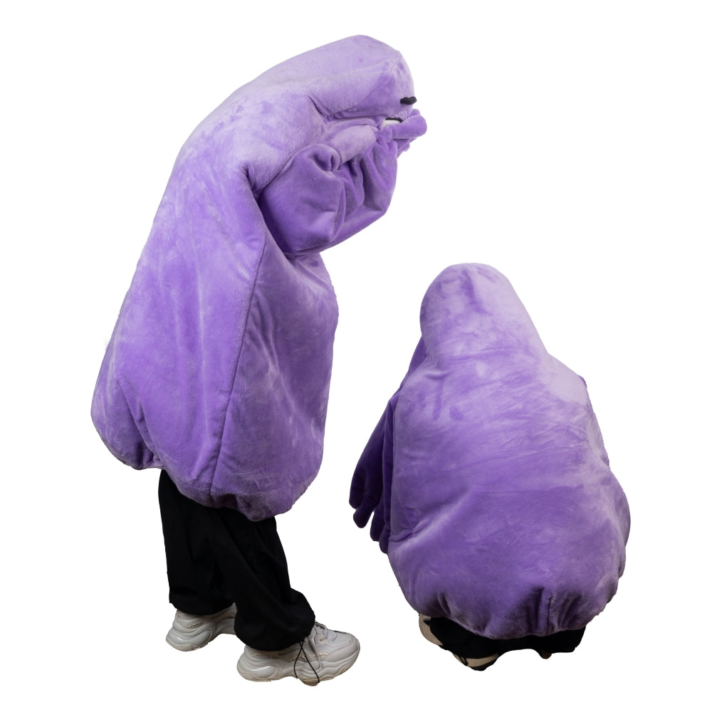 【Neu eingetroffen】Xcoser Grimace's Birthday Monster Mascot Purple Eggplant All-in-one Doll Costume Cartoon Cosplay Unisex Halloween Cosplay