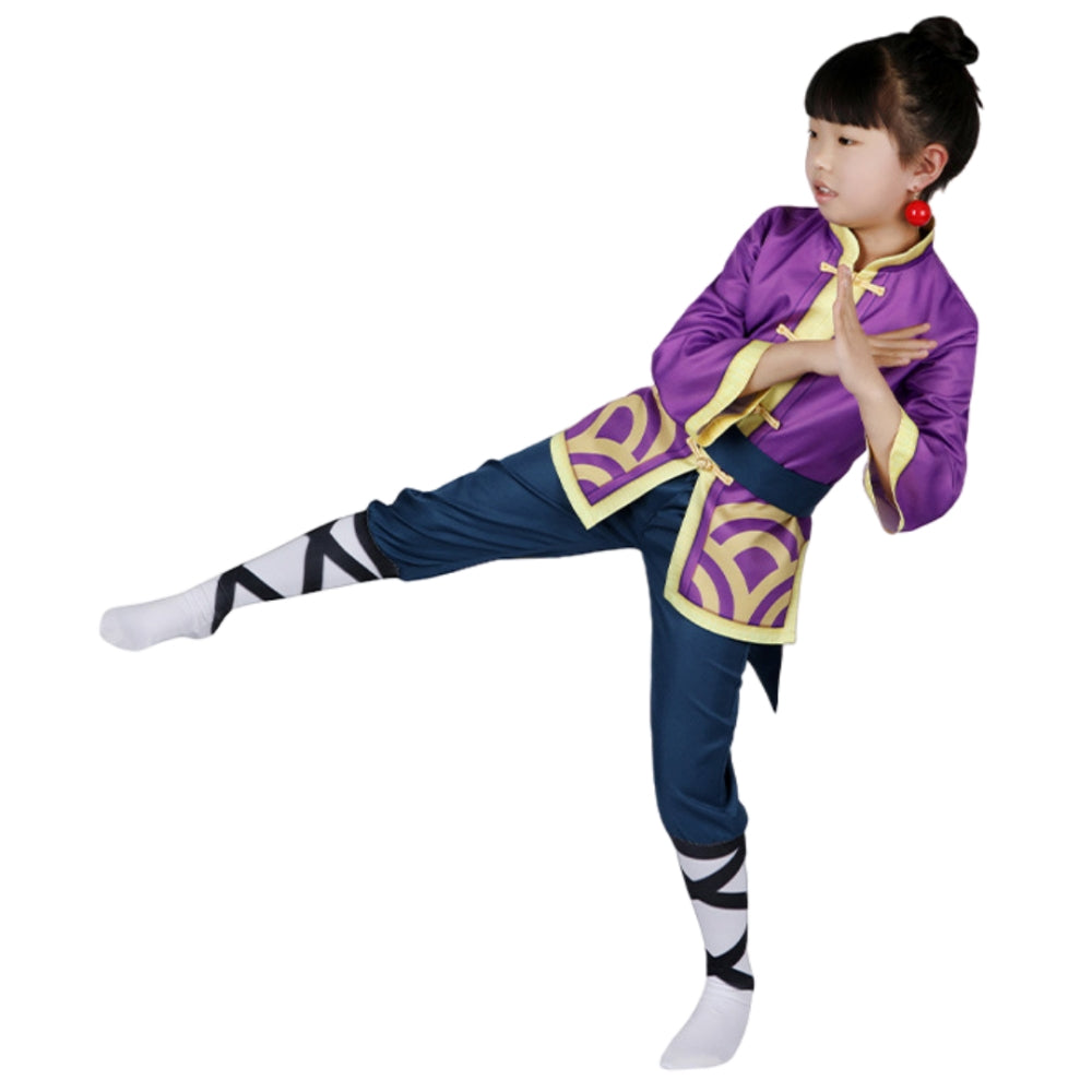 【Neu eingetroffen】Xcoser Game Princess Peach Showtime Kung Fu Peach Cosplay-Kostüm für Erwachsene/Kinder, komplettes Set