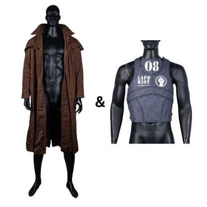 Neu eingetroffen | Xcoser Fallout New Vegas Veteran Ranger NCR Ranger Cosplay Kostüm Mantel Weste Helm Set