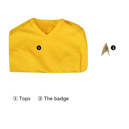 Neu eingetroffen | Xcoser Star Trek: Strange New Worlds Cosplay Sternenflottenuniform & Abzeichen-Oberhemd