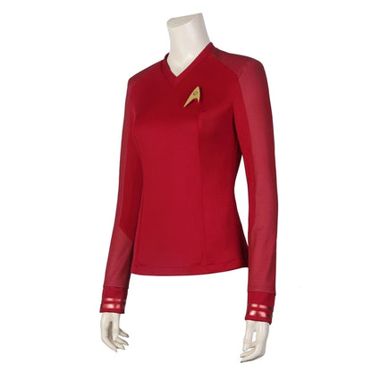 Neu eingetroffen | Xcoser Star Trek: Strange New Worlds Cosplay Sternenflottenuniform & Abzeichen-Oberhemd