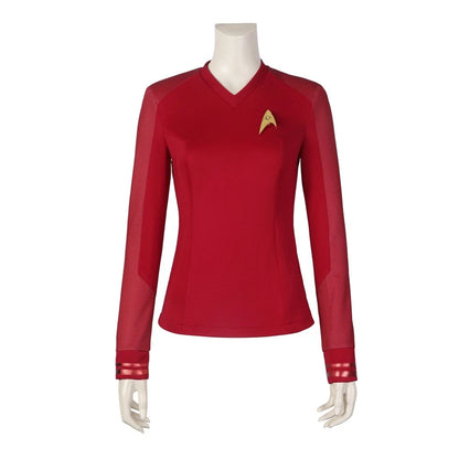 Neu eingetroffen | Xcoser Star Trek: Strange New Worlds Cosplay Sternenflottenuniform & Abzeichen-Oberhemd