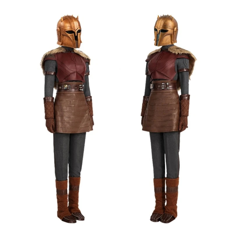 Neu eingetroffen | Xcoser Star Wars Mandalorian The Armor Cosplay-Kostüm und Helm für Erwachsene, Halloween