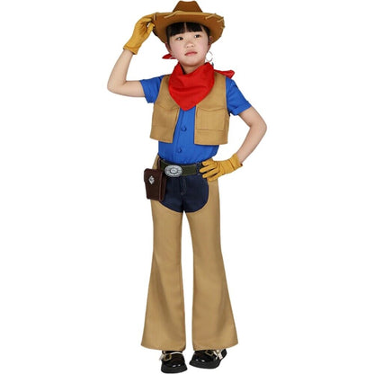 【Neu eingetroffen】Xcoser Princess Peach: Showtime Cowgirl Peach Cosplay-Kostüm, Hut, Erwachsene/Kinder, komplettes Set