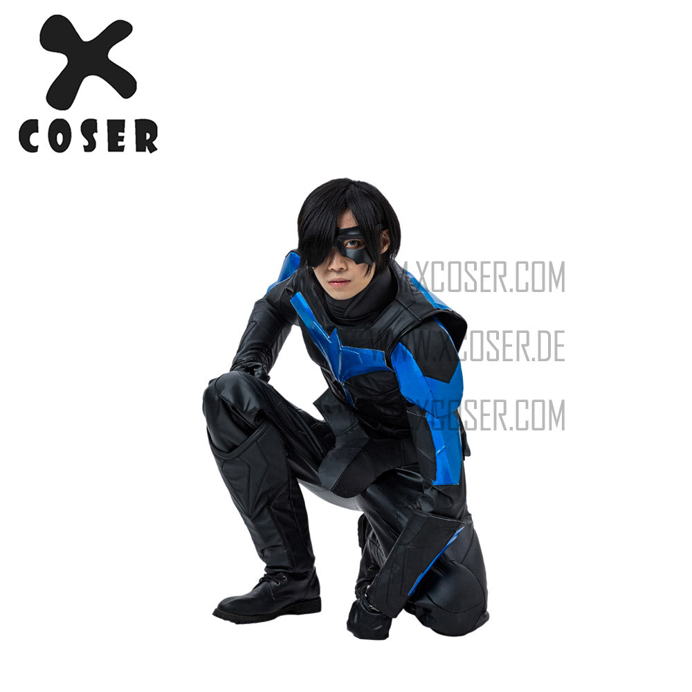 Xcoser Nightwing Cosplay Costumes Titans Season 2 Blue Suit - 5