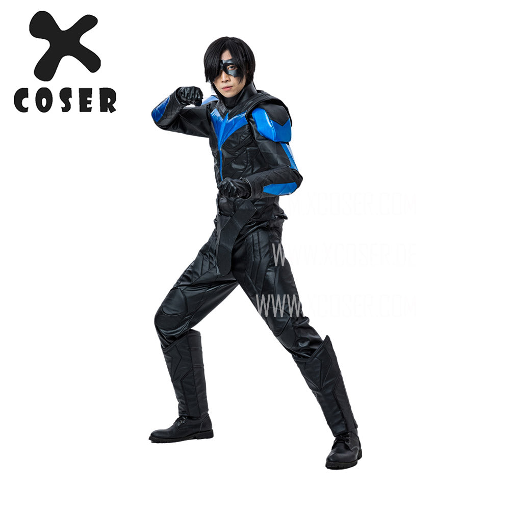 Xcoser Nightwing Cosplay Costumes Titans Season 2 Blue Suit - 3