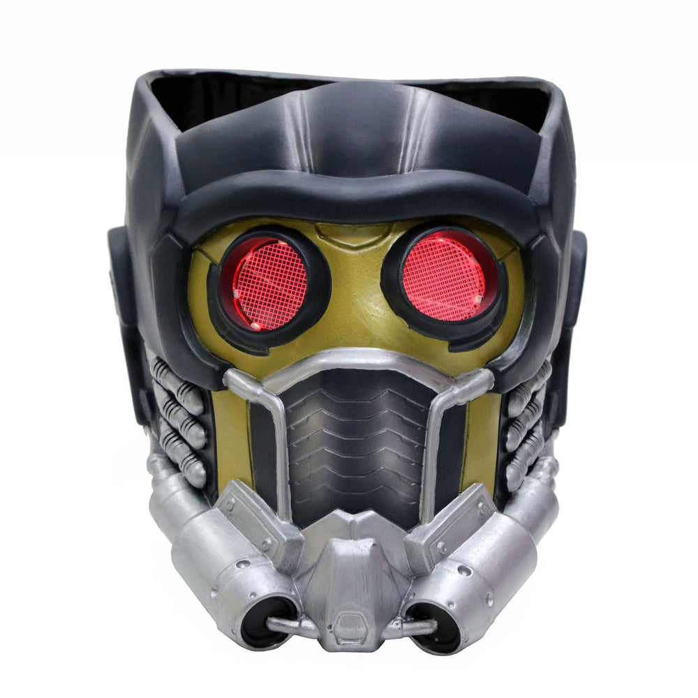 xcoser-de,Star Lord Maske mit Glow Guardians of the Galaxy Cosplay PVC Helm,Star Lord Maske