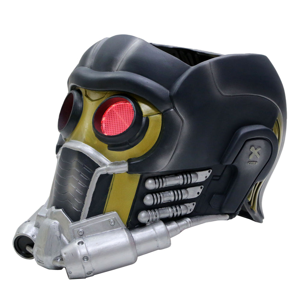 xcoser-de,Star Lord Maske mit Glow Guardians of the Galaxy Cosplay PVC Helm,Star Lord Maske