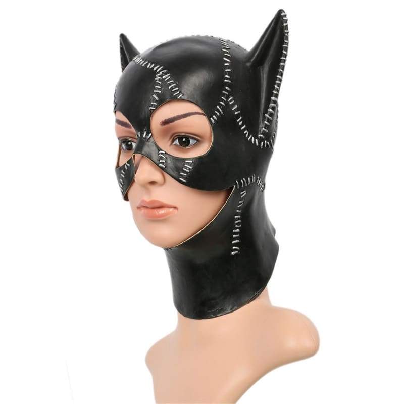 xcoser-de,Xcoser Catwoman Latex Mask Batman Return Cosplay,Mask