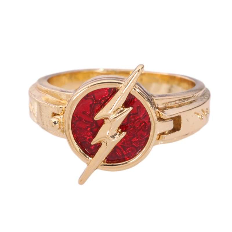 xcoser-de,XCOSER The Flash Season 5 Flash New Ring Gloden with Red Ring,Jewelry